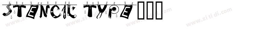 stencil type字体转换